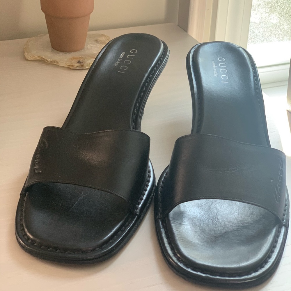 Gucci Slides / Mules 1.5” Kitten Heel